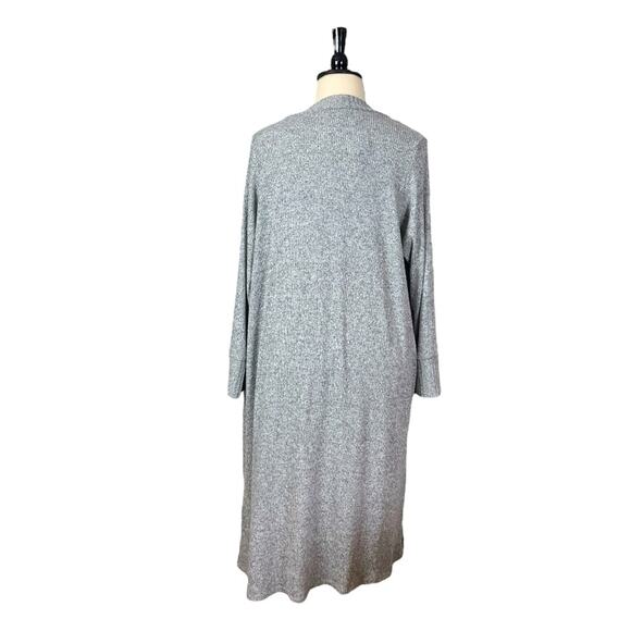 Torrid Cardigan New Knit Duster Open Front Heather Gray Women’s Plus Size 1X - Picture 4 of 11